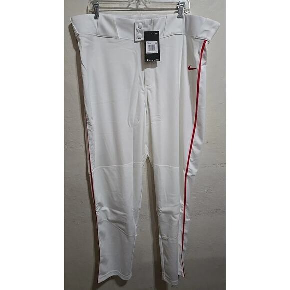 Nike Pants Men's XXXL White Red Vapor Select Baseball Sports 3XL BQ5489-109 New - Picture 1 of 9